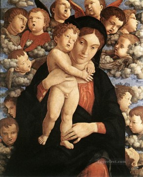 Andrea Mantegna Painting - La Virgen de los Querubines del pintor renacentista Andrea Mantegna